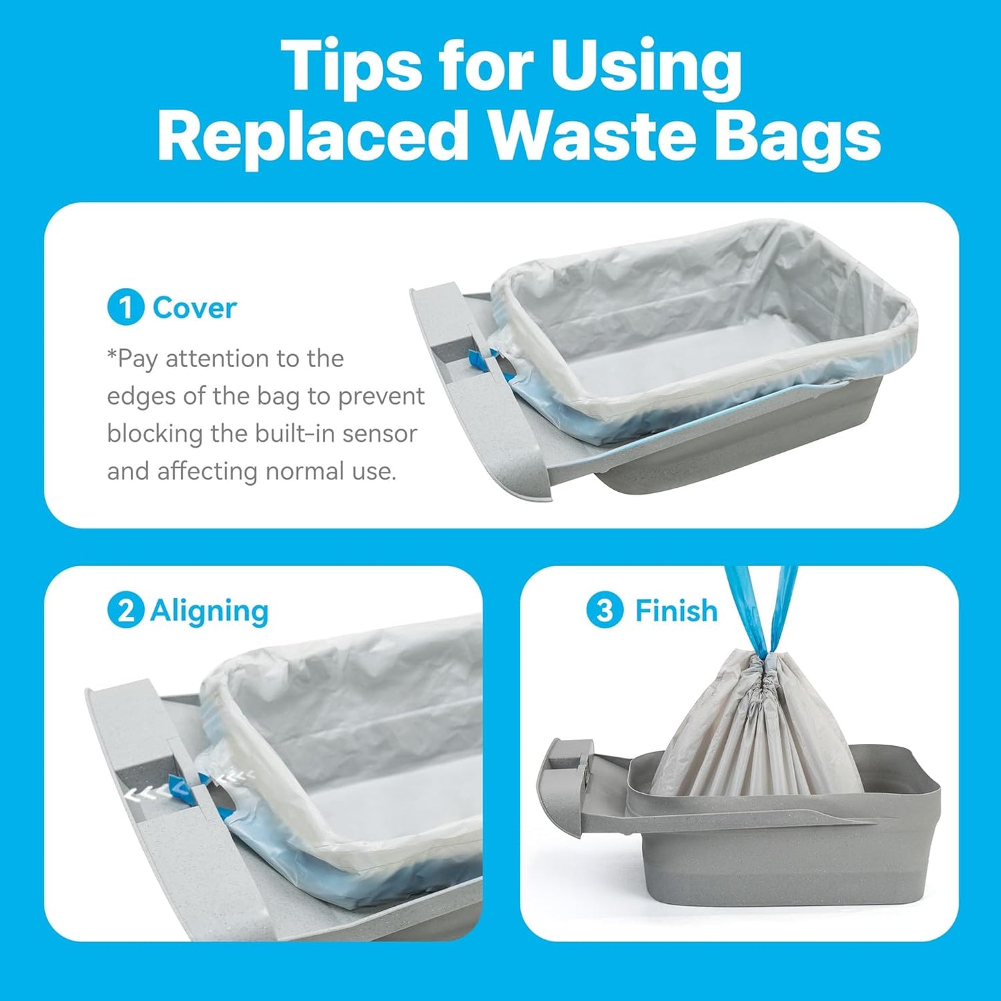 Trash Bags for M1 Open Top Self Cleaning Cat Litter Box