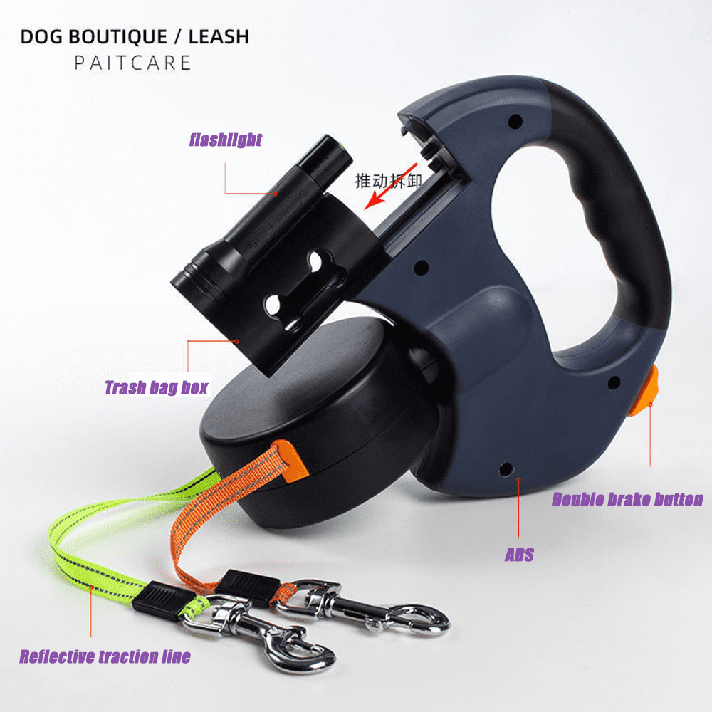 DualDoggo 360° No-Tangle Leash