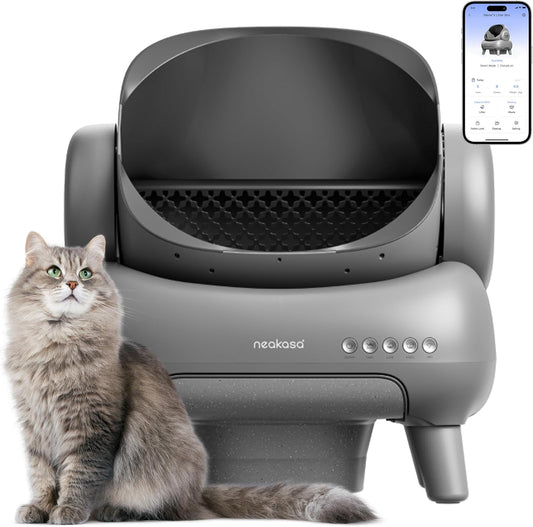 M1 Open-Top Self-Cleaning Cat Litter Box with App Control