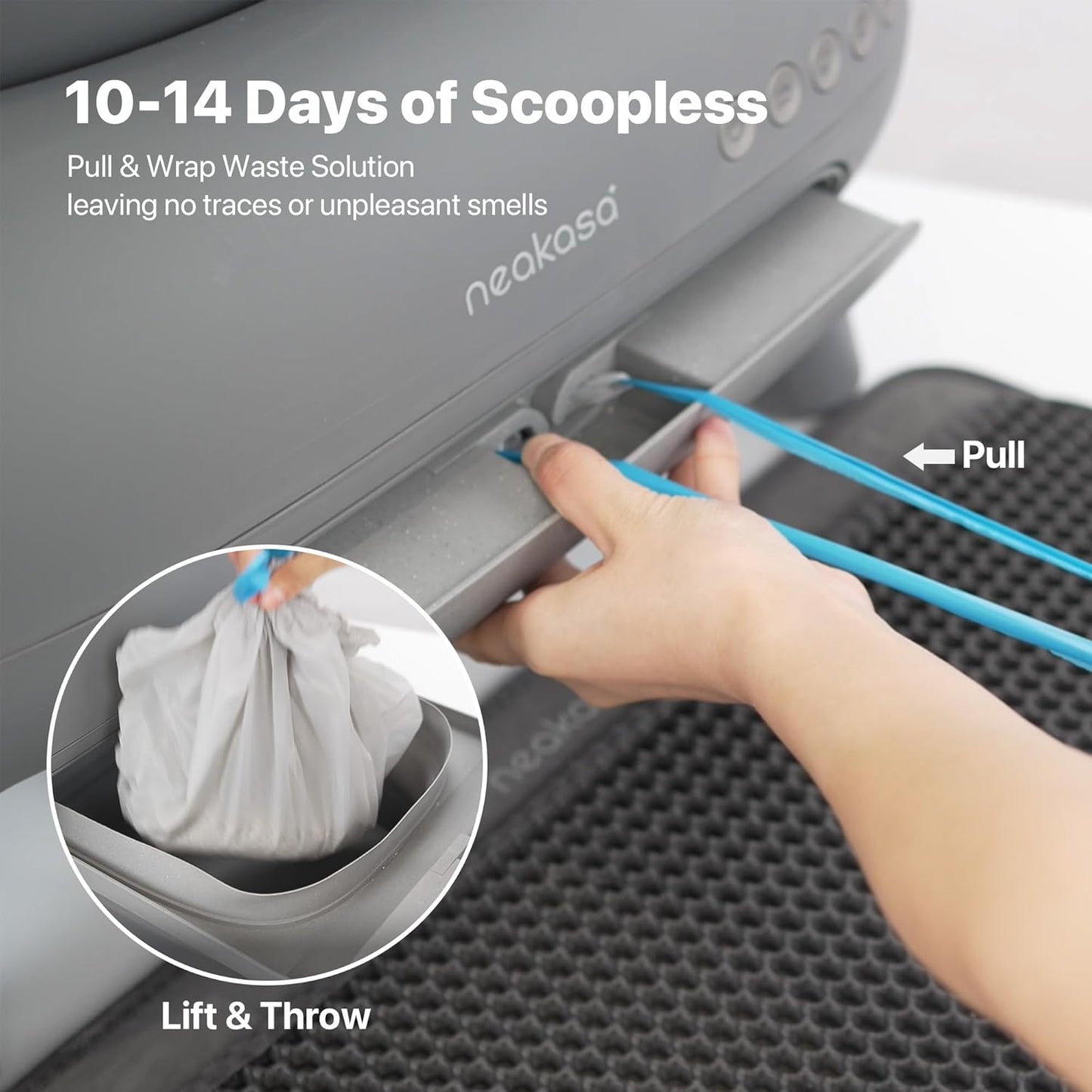 M1 Open-Top Self-Cleaning Cat Litter Box with App Control